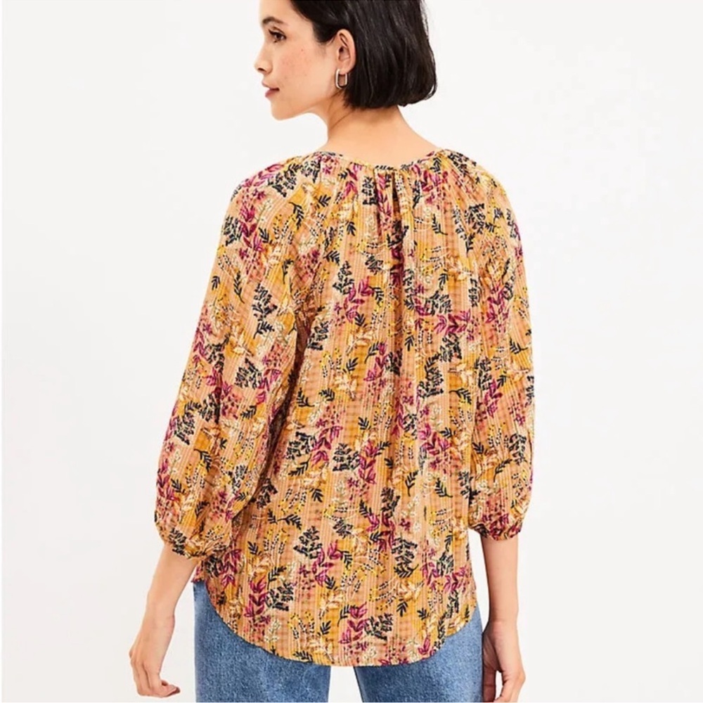 ANN TAYLOR LOFT Top Peasant Blouse, lined, Women’s size small